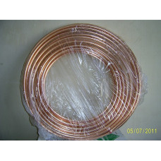 Медная труба 1/2  (12,7 / 0,81мм) Halcor , ГРЕЦИЯ, бухты  45 м. ( Majdanpek  25м)