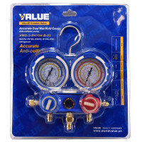 Манометрический коллектор VMG-2-R410 A-B-02 (R-22,134,410,407)с шлангами Value БЛИСТЕР