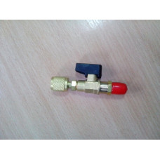 Кран к  1/4"MFx5/16"FF  Ровный  с 410 на 22фреон