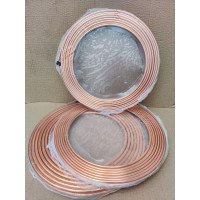 Труба медная  кондиционерная мягкая  1/4  (6,35 / 0,76мм), бухта 15 м.  Halcor, Греция, кондиционерная мягкая 