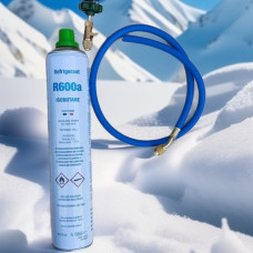 Набор для заправки холодильника Фреон 600  R600a (изобутан - 420 гр.) Под клапан