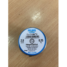 Припой мягкий медный 250 гр. 2мм.  FELDER Cu-Rotin®3