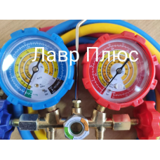 Манометрический коллектор 536G R-600 2-х вентильный +3шланга (90см.) в комплекте