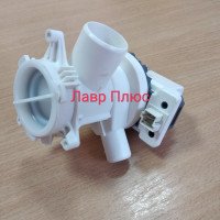 Насос (помпа) 2880401800, 2840940100 Beko с корпусом 3 САМОРЕЗА,  клемы спереди слитно