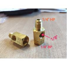 Переходник к вакуумному насосу под манометр  HR SAE 1/4-1/4 NPT 1/8