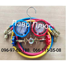 Манометрический коллектор 536G R-134, 22, 407, 404  со шлангами (90см.) в комплекте