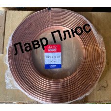 Медная труба 1/4 (6,35 / 0,76мм), бухта 45 м. Halcor, Греция, для кондиционера