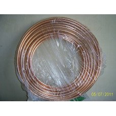 Медная труба 1/2  (12,7 / 0,81мм) Halcor , ГРЕЦИЯ, бухты  45 м. ( Majdanpek  25м)